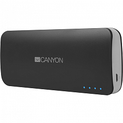 Внешний аккумулятор Canyon 10000 мАч чёрный (CNE-CPB100DG)