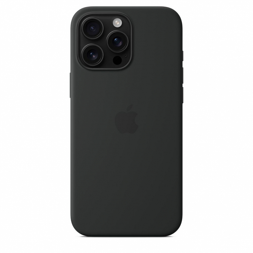 Чехол Apple MagSafe Silicone Case для iPhone 16 Pro Чёрный (Black)