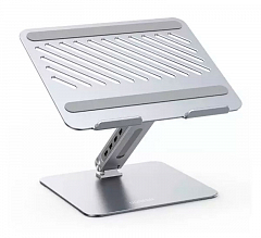 Подставка складная для ноутбука UGREEN CM532 (60975) Laptop Stand with USB-C хабом серебристая
