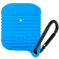 Чехол Case-Mate Tough Water Resistant Case для AirPods ярко-синий / чёрный карабин