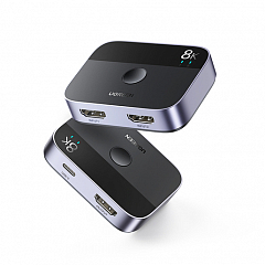 Разветвитель Ugreen CM561 (90385) 2-In-1 Out HDMI Switch 8K@60Hz чёрный