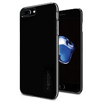 Чехол Spigen Thin Fit для iPhone 7 и 8 Plus (Айфон 7 Плюс) ультрачёрный (043CS20854)