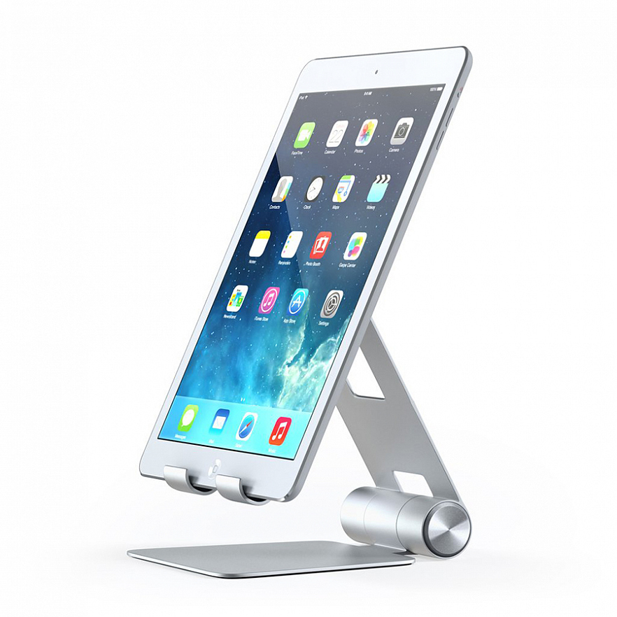 Подставка Satechi R1 Aluminum Hinge Holder Foldable Stand для iPad серебристая (ST-R1)