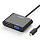 Переходник Ugreen MM115 (30355) Micro HDMI to HDMI + VGA Adapter (30 см) чёрный