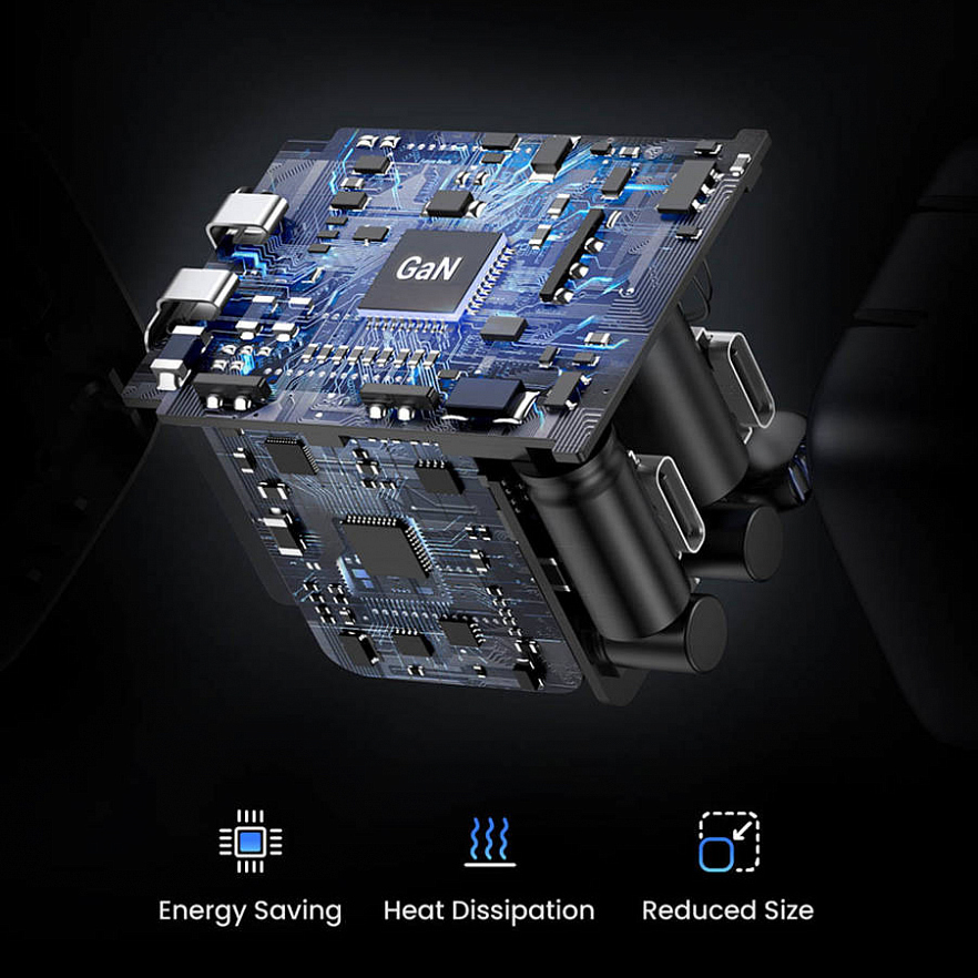 Сетевое зарядное устройство Ugreen CD318 Nexode 20W USB-C PD GaN серый космос (90664)