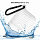 Чехол Case-Mate Tough Water Resistant Case для AirPods белый / чёрный карабин