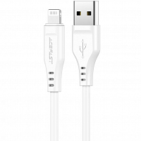 Кабель Acefast C3-02 USB-A to Lightning Charging Data Cable (1,2 метра) белый (AF-C3-02-WH)