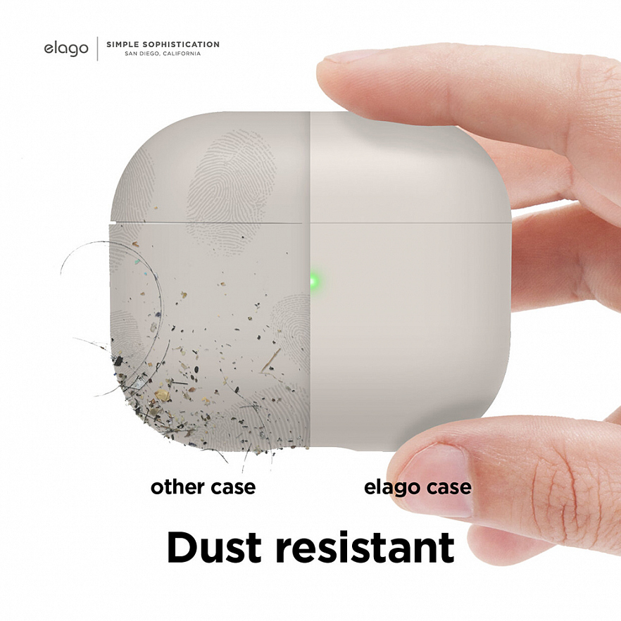 Чехол Elago Liquid Hybrid Basic Case для AirPods 3 бежевый (Stone)