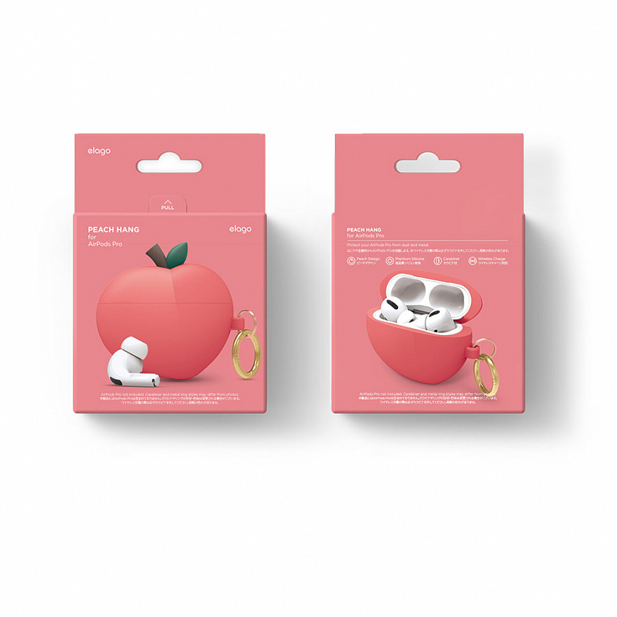 Чехол Elago Peach Case для AirPods Pro красный (Red)