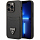 Чехол CG Mobile Guess PU Saffiano Double Cardslot w Metal Triangle Logo Hard для iPhone 14 Pro чёрный