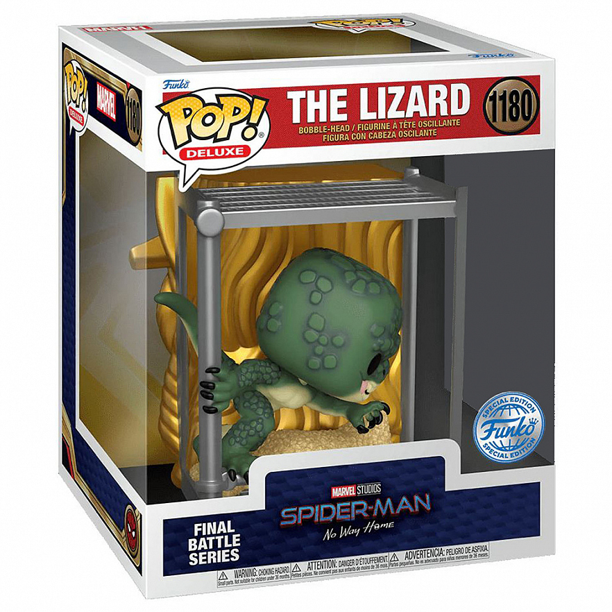 Фигурка Funko POP! Deluxe Bobble Marvel Spider-Man No Way Home Battle The Lizard (Exc) (1180) 68390