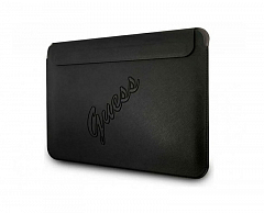 Чехол Guess для ноутбуков 13 Sleeve Saffiano Script logo черный