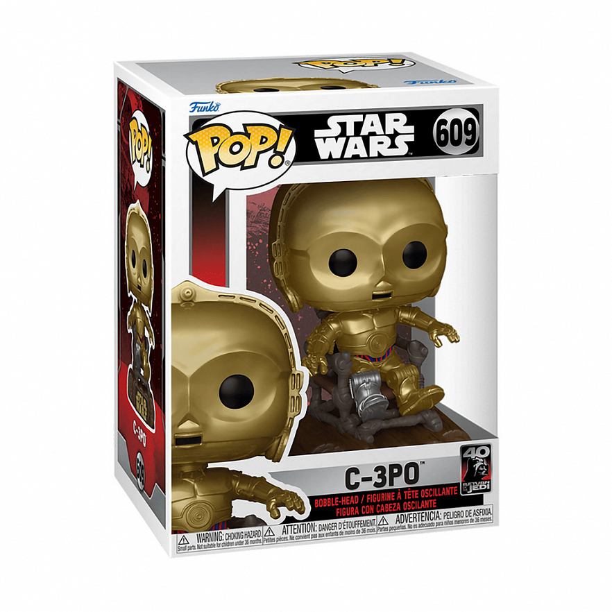 Фигурка Funko POP! Bobble Star Wars Ep 6 RotJ 40th C-3PO in chair (609) 70744