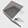 Чехол Uniq HUSK Pro Claro для Macbook Air 13 (M2/M3) 2022/2024 Серый матовый (Matte Grey)