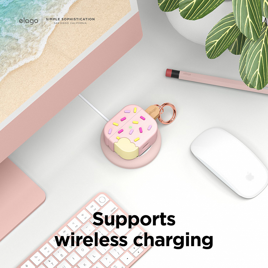 Чехол Elago Ice Cream Case для AirPods 3 розовый (Lovely Pink)