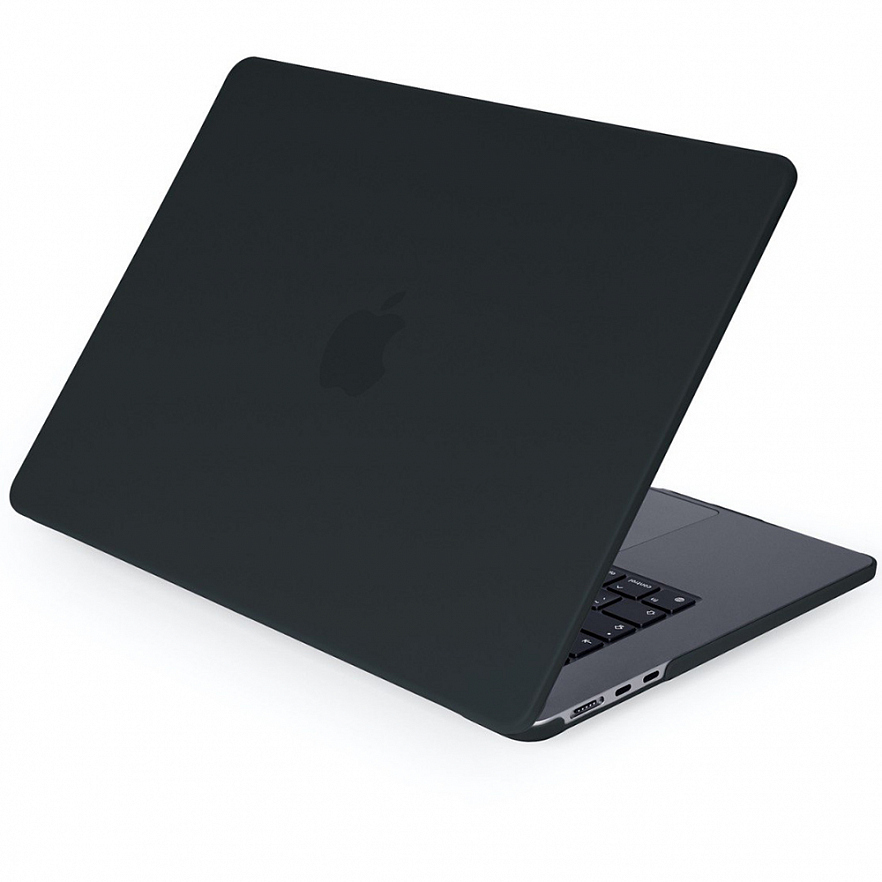 Чехол Crystal Case для MacBook Air 15" (М2, 2023) чёрный матовый