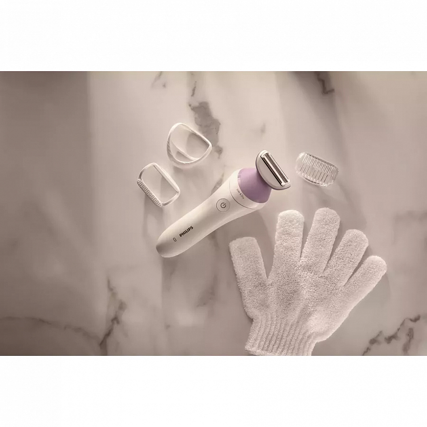 Электробритва Philips Lady Series 6000 с четырьмя аксессуарами