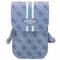 Сумка Guess 4G Printed Stripes для смартфонов голубая (GUWBP4RPSB)