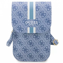 Сумка Guess 4G Printed Stripes для смартфонов голубая (GUWBP4RPSB)