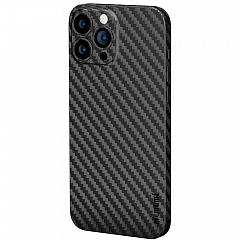 Чехол Memumi Ultra Slim 0.3 для iPhone 14 Pro Max чёрный карбон