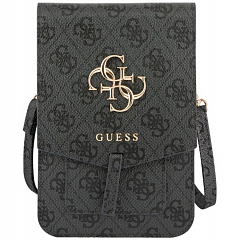 Сумка CG Mobile Guess Wallet Bag 4G With Big Melal Logo для смартфонов серая