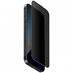 Защитное стекло Uniq OPTIX Privacy Clear/Black (+installer) для iPhone 16 Pro