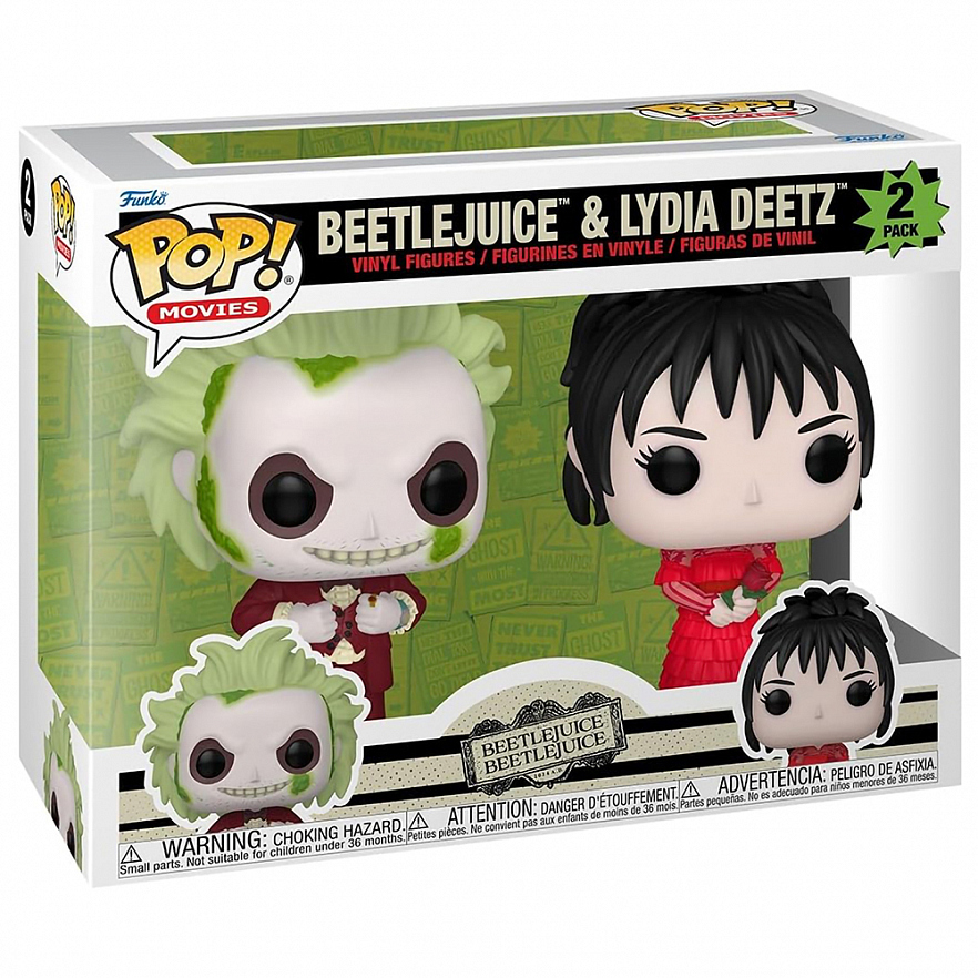 Фигурка Funko POP! Movies Beetlejuice 2 Beetlejuice and Lydia Deetz 2PK 83087