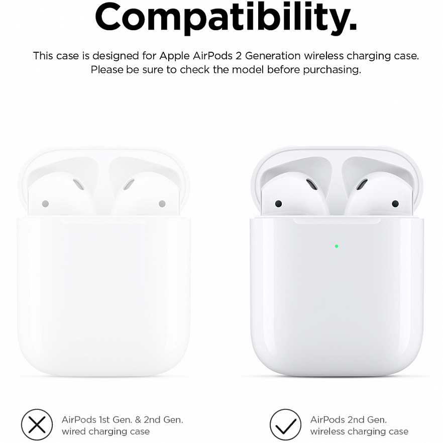 Чехол Elago A2 Wireless Silicone Duo Hang Case для AirPods 2Gn фиолетовый Lavender (голубая Pastel Blue/розовая крышки)