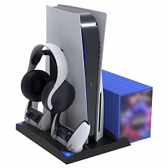 Подставка для PlayStation 5 Multi-Functional 6 в 1 (iPega PG-P5013) чёрная