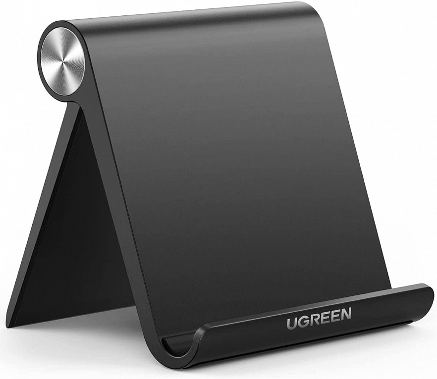 Подставка Ugreen LP115 (50748) Multi-Angle Adjustable Portable Stand для телефонов и планшетов чёрная