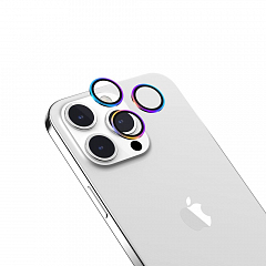 Защита линз SwitchEasy MagEasy LenzGuard Sapphire Camera Lens Protector для iPhone 15 Pro / Max радужная