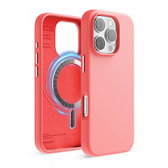 Чехол Elago Soft silicone (Liquid) с MAGSAFE для iPhone 16 Pro Max Розовый (Pink) 