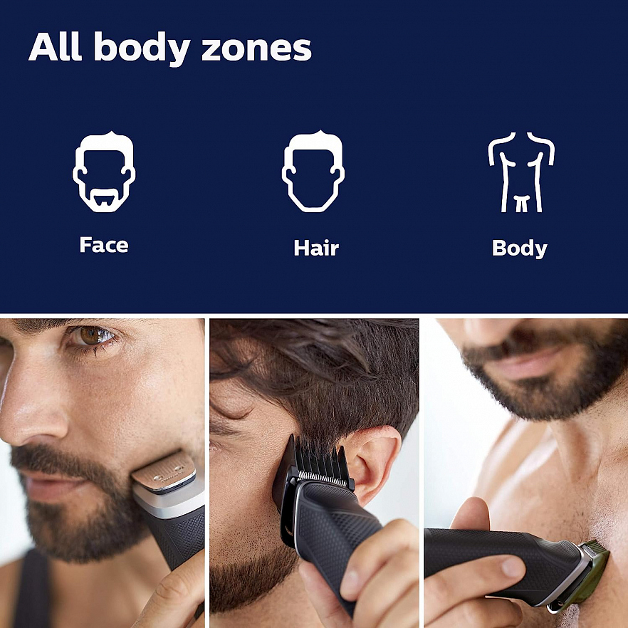 Мультитриммер Philips Norelco Multigroomer Series 5000 MG5750/49 серебристый/черный