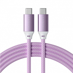 Кабель Satechi Type-C to Type-C 100W Charging Cable 2 м фиолетового цвета