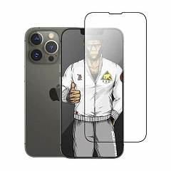 Защитное антистатик стекло BlueO 2.5D Silk full cover Anti-Static 0.33 мм для iPhone 13/13 Pro (PBJ1-6.1(21))