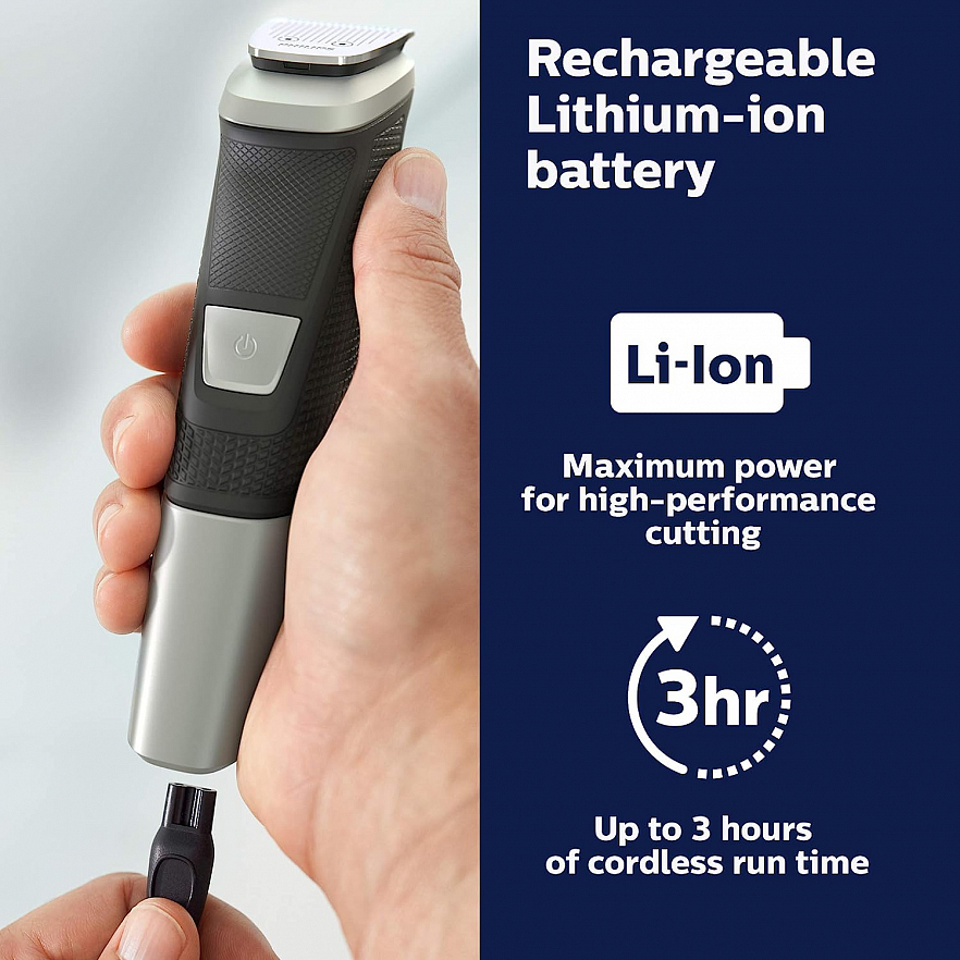 Мультитриммер Philips Norelco Multigroomer Series 5000 MG5750/49 серебристый/черный