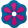Прорезыватель для зубов Adiri Petal Teething Ring розовый/синий (Magenta-cyan)