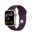 Часы Apple Watch SE 44 мм - фиолетовый силиконовый ремешок