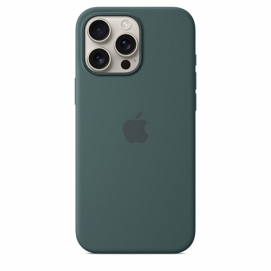 Чехол Apple MagSafe Silicone Case для iPhone 16 Pro Max Зеленое озеро (Lake Green)