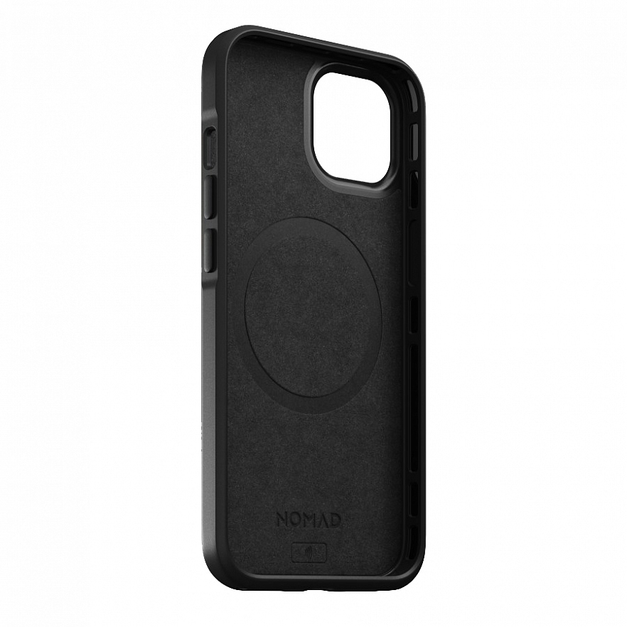 Чехол Nomad Modern Leather Case для iPhone 13 чёрный (Black)