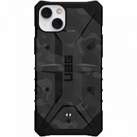 Чехол Uag Pathfinder SE Camo для iPhone 14 Plus чёрный камуфляж (Midnight Camo)