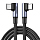 Кабель угловой UGREEN US335 (70698) Angled USB-C 2.0 Male To Angled USB-C 2.0 Male 5A Data Cable (2 метра) чёрный