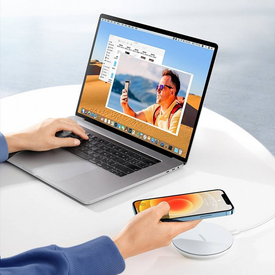 Беспроводное зарядное устройство Ugreen CD191 15W Qi Wireless Charger (40122)