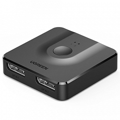 Разветвитель UGREEN CM430 DisplayPort Bi-directional Switch 1m чёрный (60622)