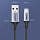 Кабель UGREEN US290 (60146) USB-A 2.0 to Micro-USB Cable Nickel Plating Alu Braid (1 метр) чёрный/серый