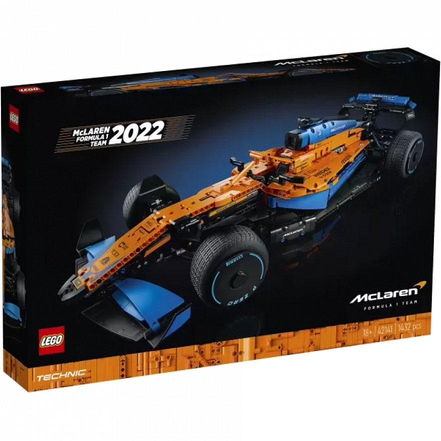 Конструктор LEGO Technic 42141 Гоночный автомобиль McLaren Formula 1, 1432 деталей