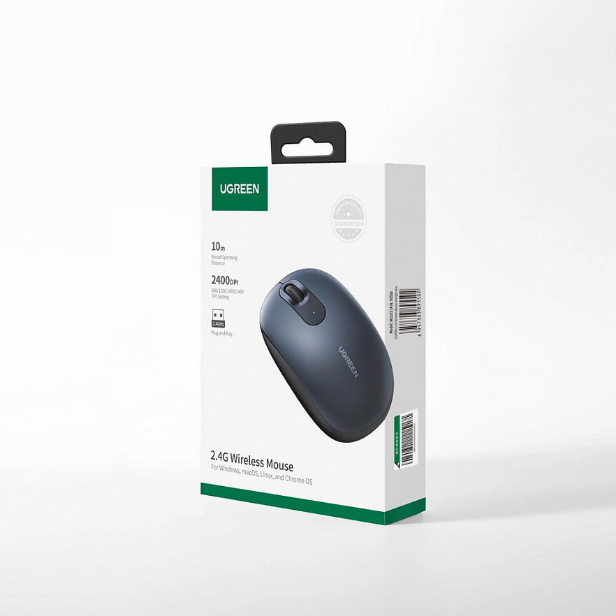 Беспроводная компьютерная мышь Ugreen MU105 2.4G Wireless Mouse тёмно-синяя (90550)