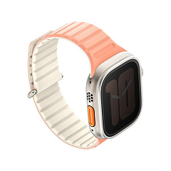 Ремешок Uniq для Apple Watch 49/45/44/42 REVIX EVO розовый - слоновая кость