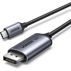 Кабель UGREEN CM707 (25865) USB-C to DisplayPort 16K@30Hz Cable 2 м серый