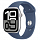 Умные часы Apple Watch Series 10 46 мм, GPS, алюминий серебристый, спортивный ремешок «Denim»  M/L